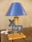 lampe de chevêt âne gris pour enfant