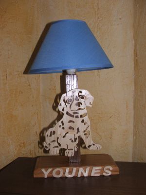 Lampe de chevêt chien pour chambre d'enfants