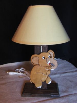 Lampe de chevet éléphant pour chambre d'enfant